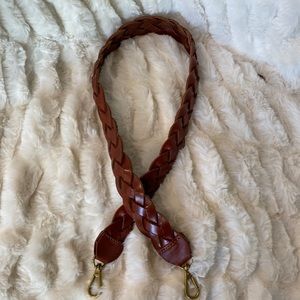 Madewell Braided Shoulder Strap English Saddle